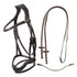 Anatomical bridle with curved noseband.