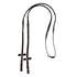 Leather solid grip reins with stoppers.