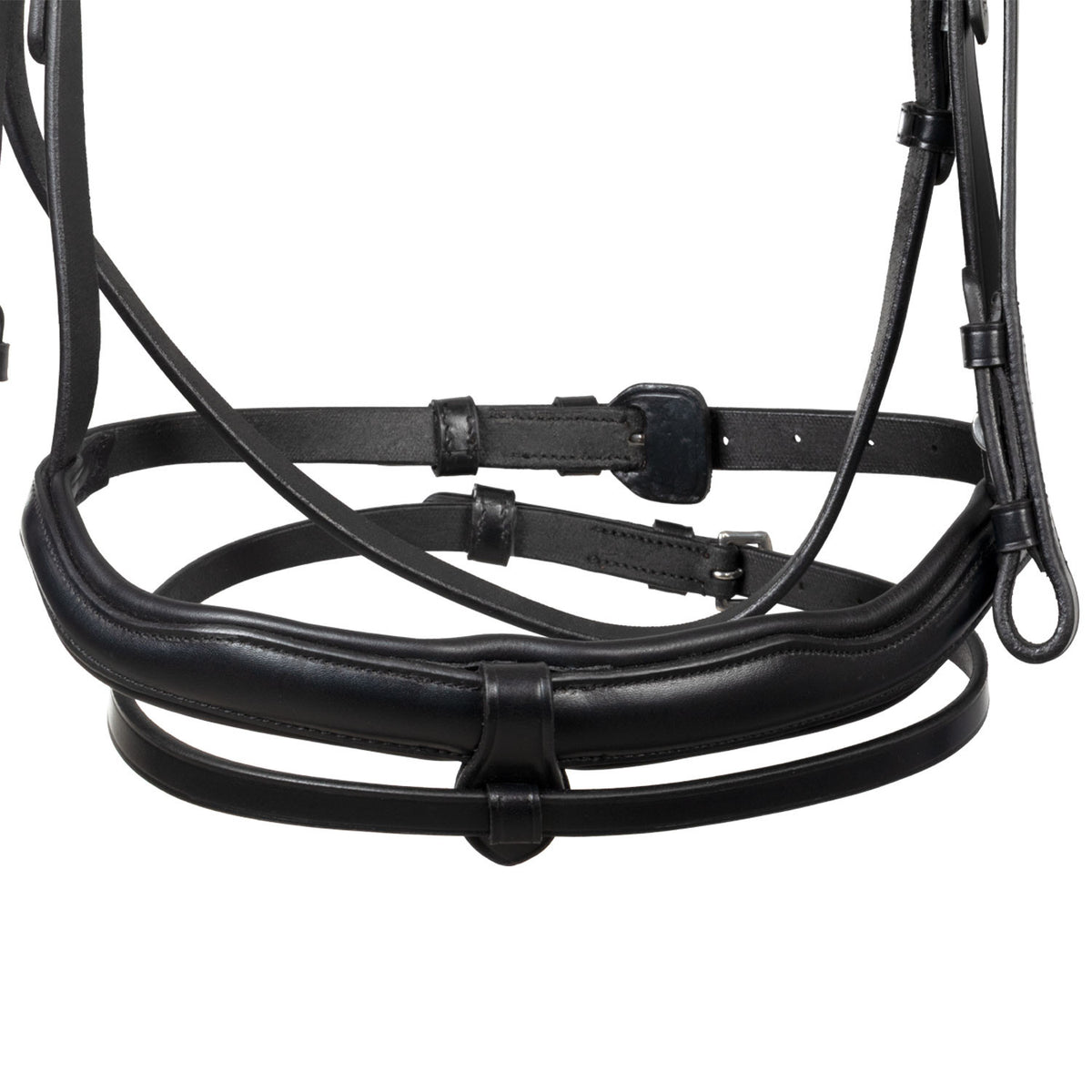 English leather bridle with rhinestone browband