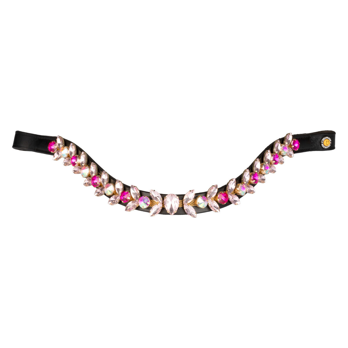 Northern Lights Crystal leather browband