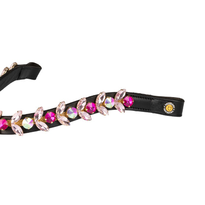 Northern Lights Crystal leather browband