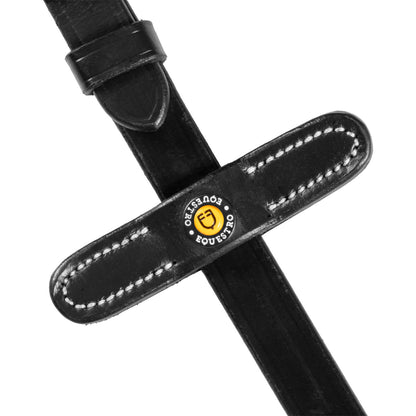 Leather reins with rubber grip