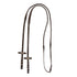 Leather reins with rubber grip.