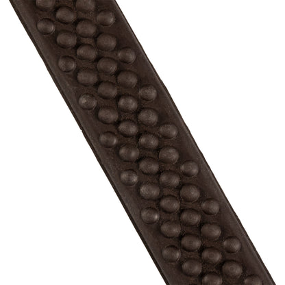 Leather reins with rubber grip