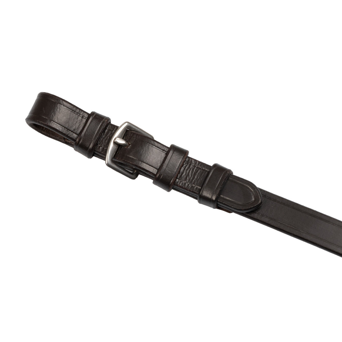 Leather reins with stainless steel buckles