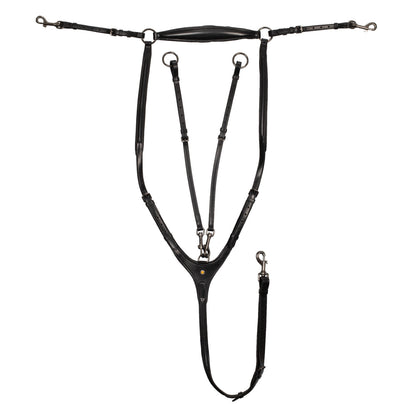 Removable martingale leather pectoral.