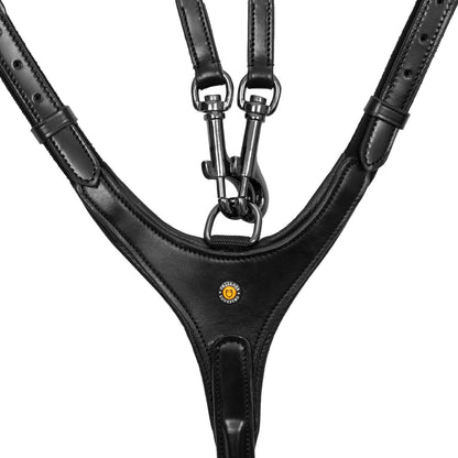 Removable martingale leather pectoral
