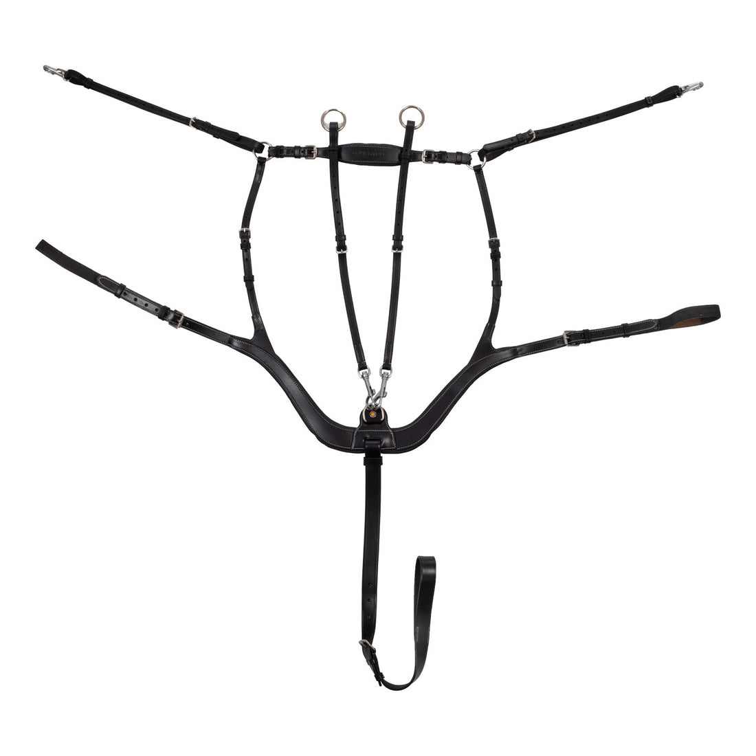 Anatomic leather hunting breastplate.