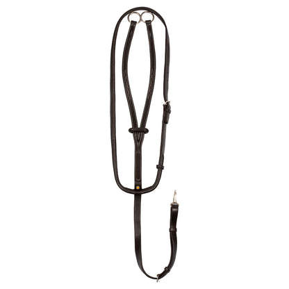 Collier martingale with contrast stitching.
