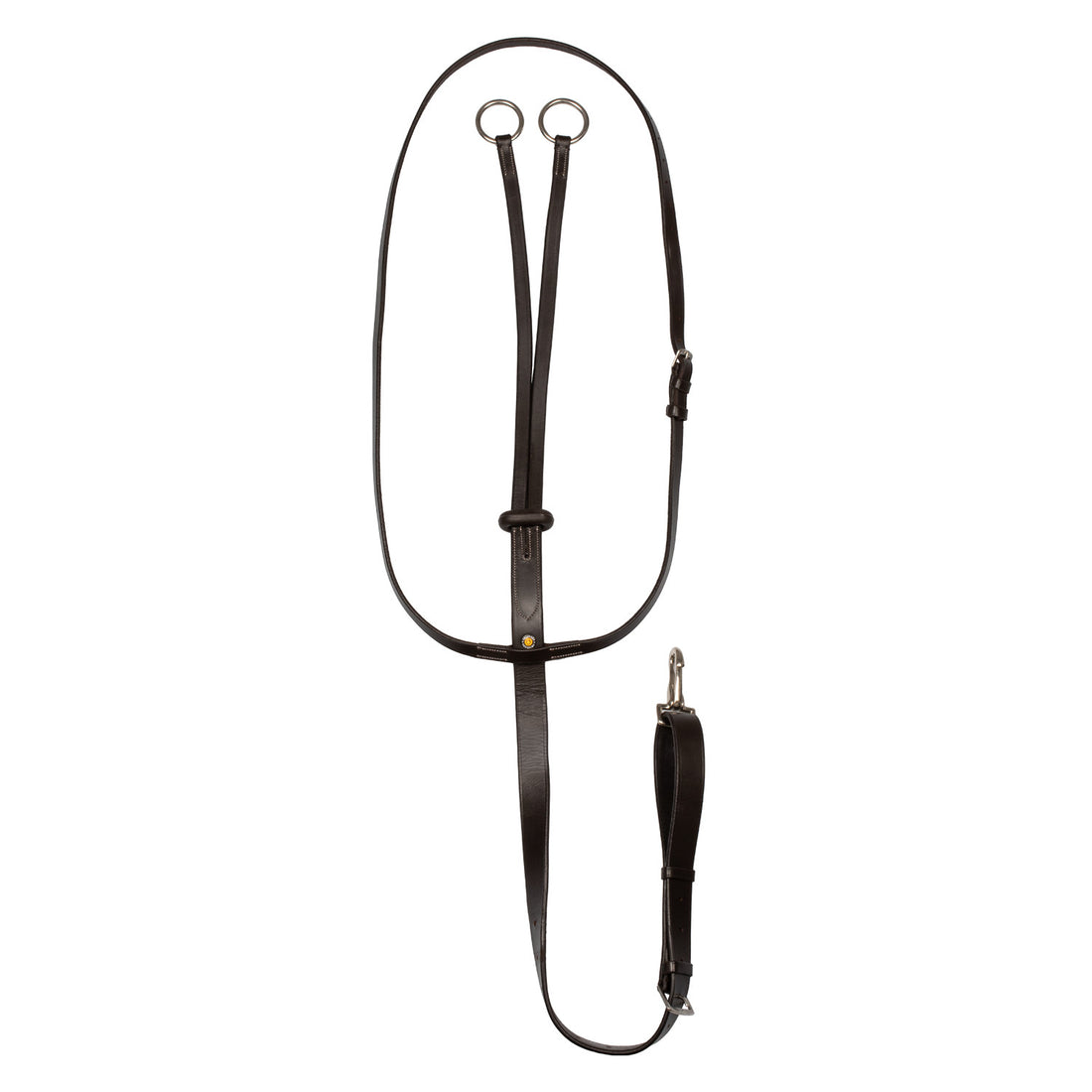 Collier martingale with silver stitching.