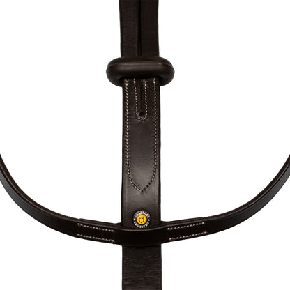 Collier martingale with silver stitching