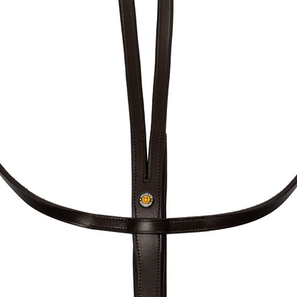 Martingale leather silver seams