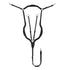 Anatomical leather breastplate with removable martingale.