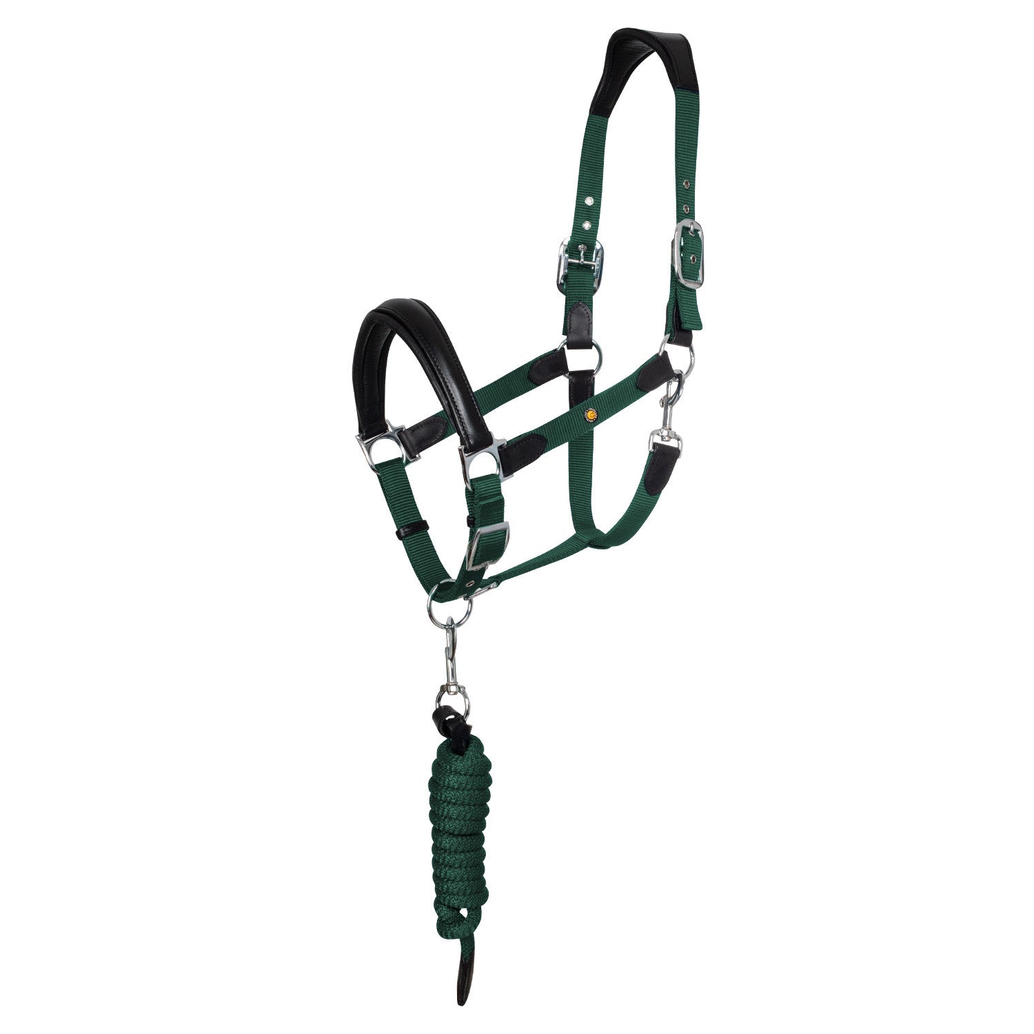 ERGONOMIC HALTER WITH LEATHER INSERTS.