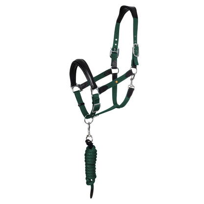 ERGONOMIC HALTER WITH LEATHER INSERTS.