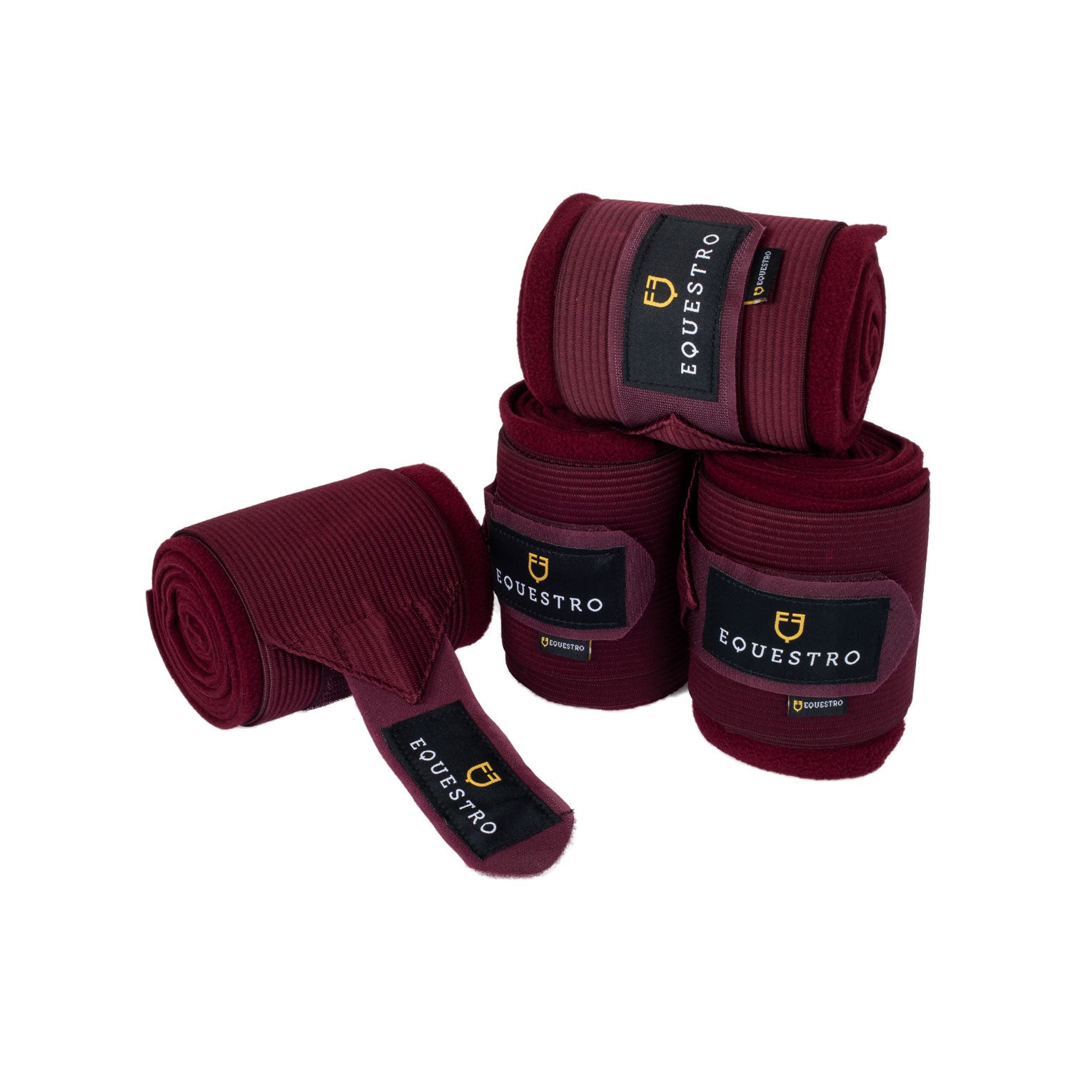 Breathable fleece bandages with elastic.