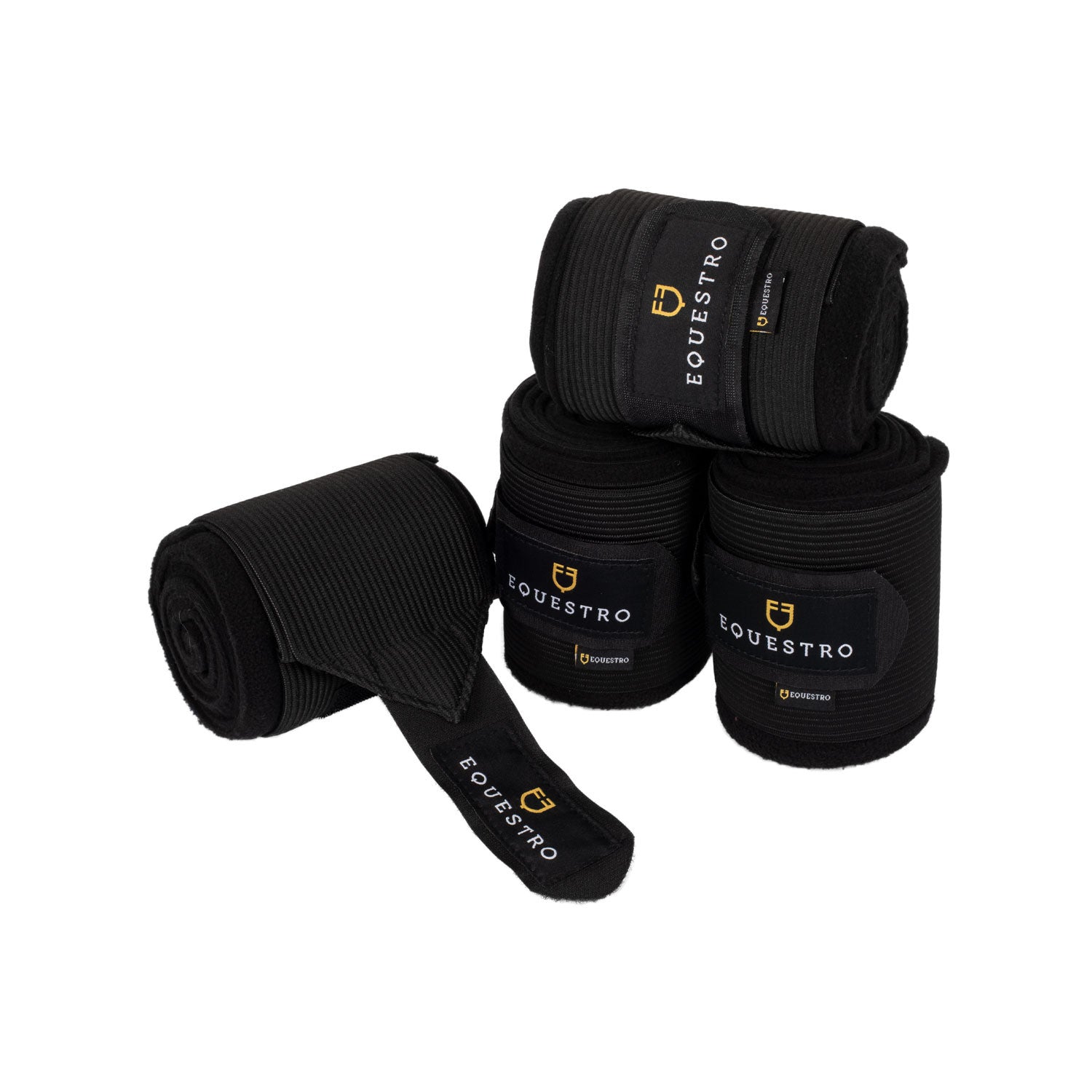 Breathable fleece bandages with elastic.