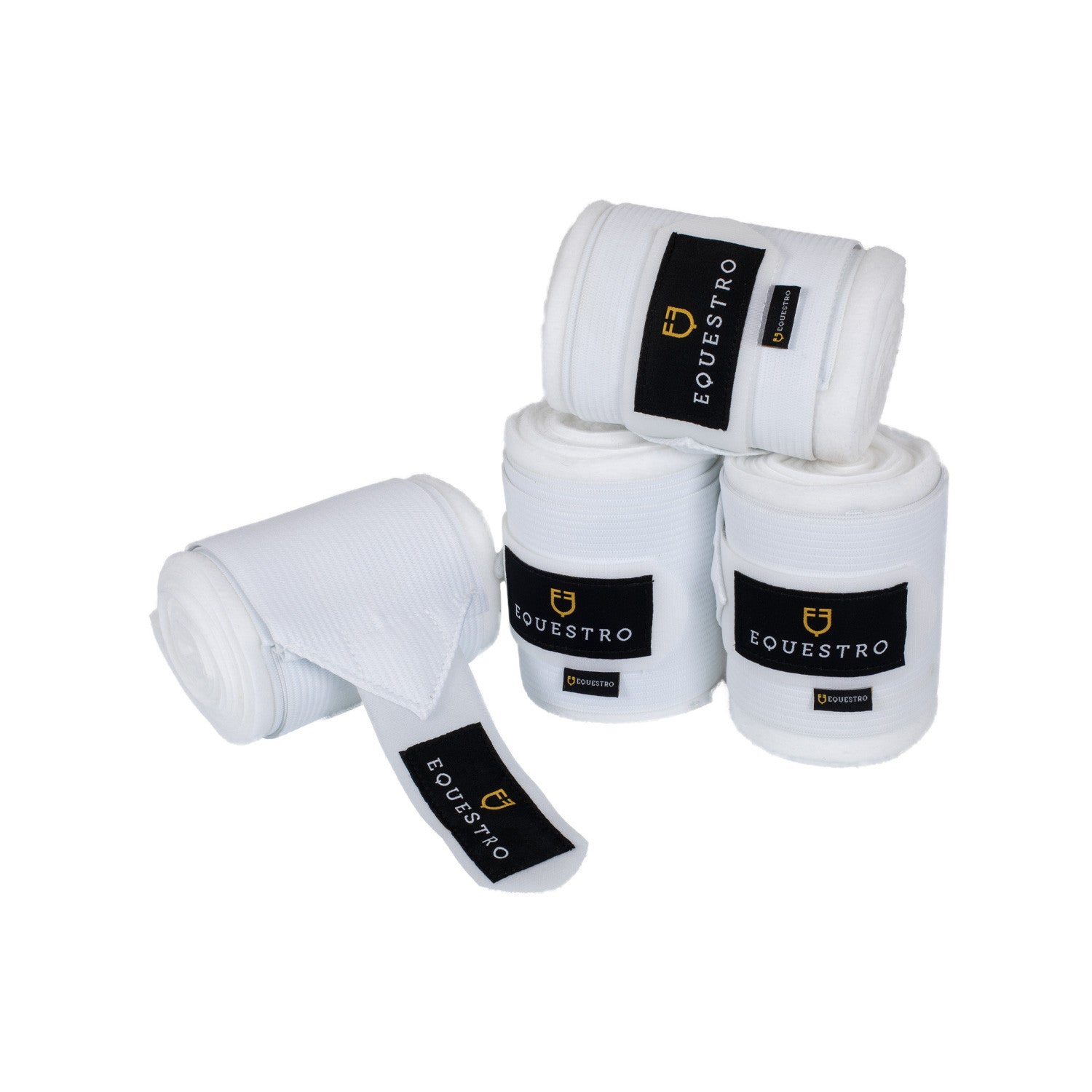 Breathable fleece bandages with elastic.