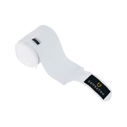 Breathable fleece bandages with elastic