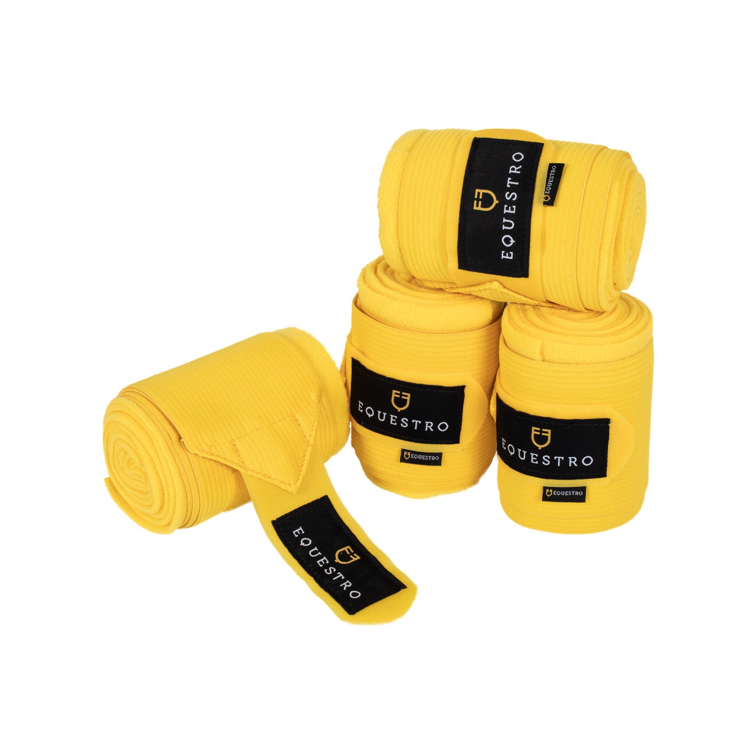 Breathable fleece bandages with elastic.
