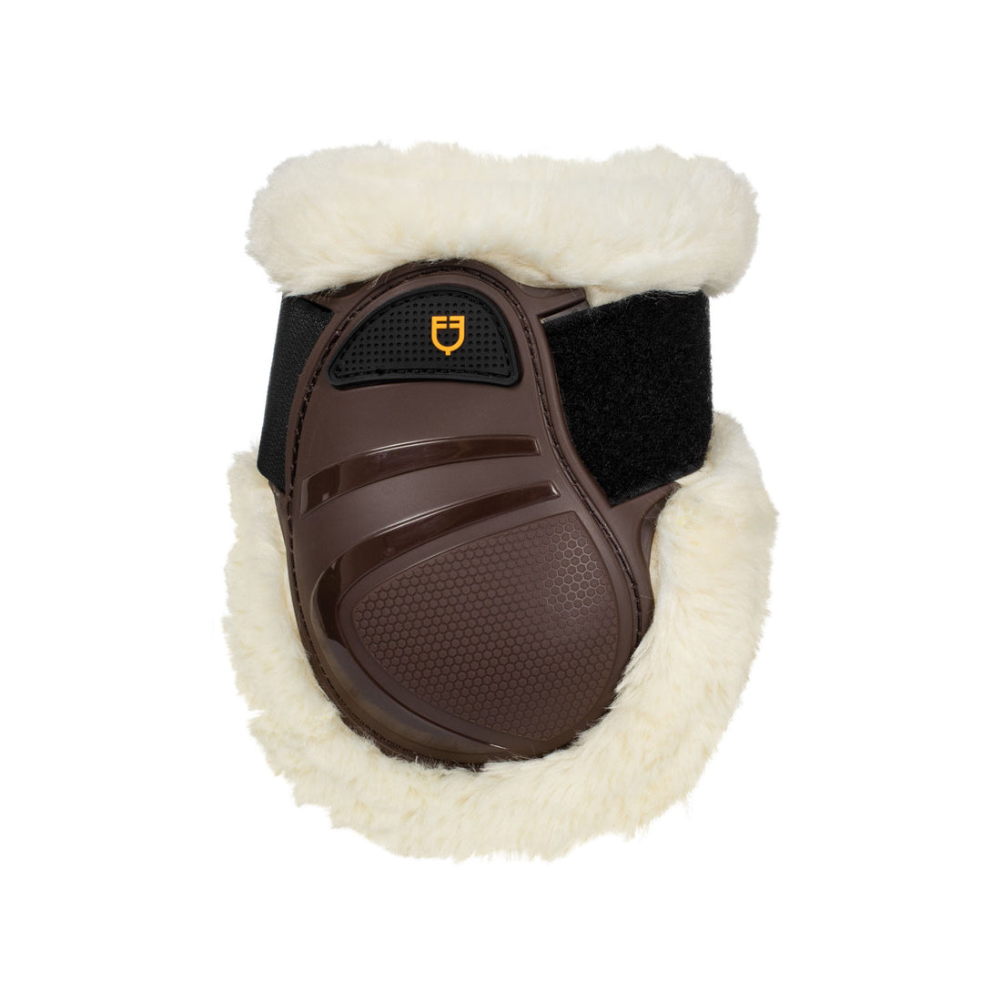 Young horse fetlock boots TPU and synthetic sheepskin.