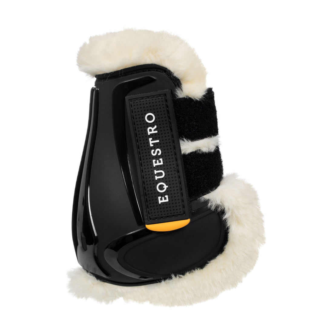 Fetlock boots in TPU and synthetic sheepskin.