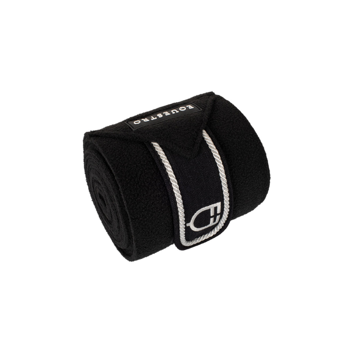 Fleece pony bandages with embroidered logo