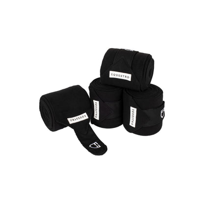Breathable fleece pony bandages.