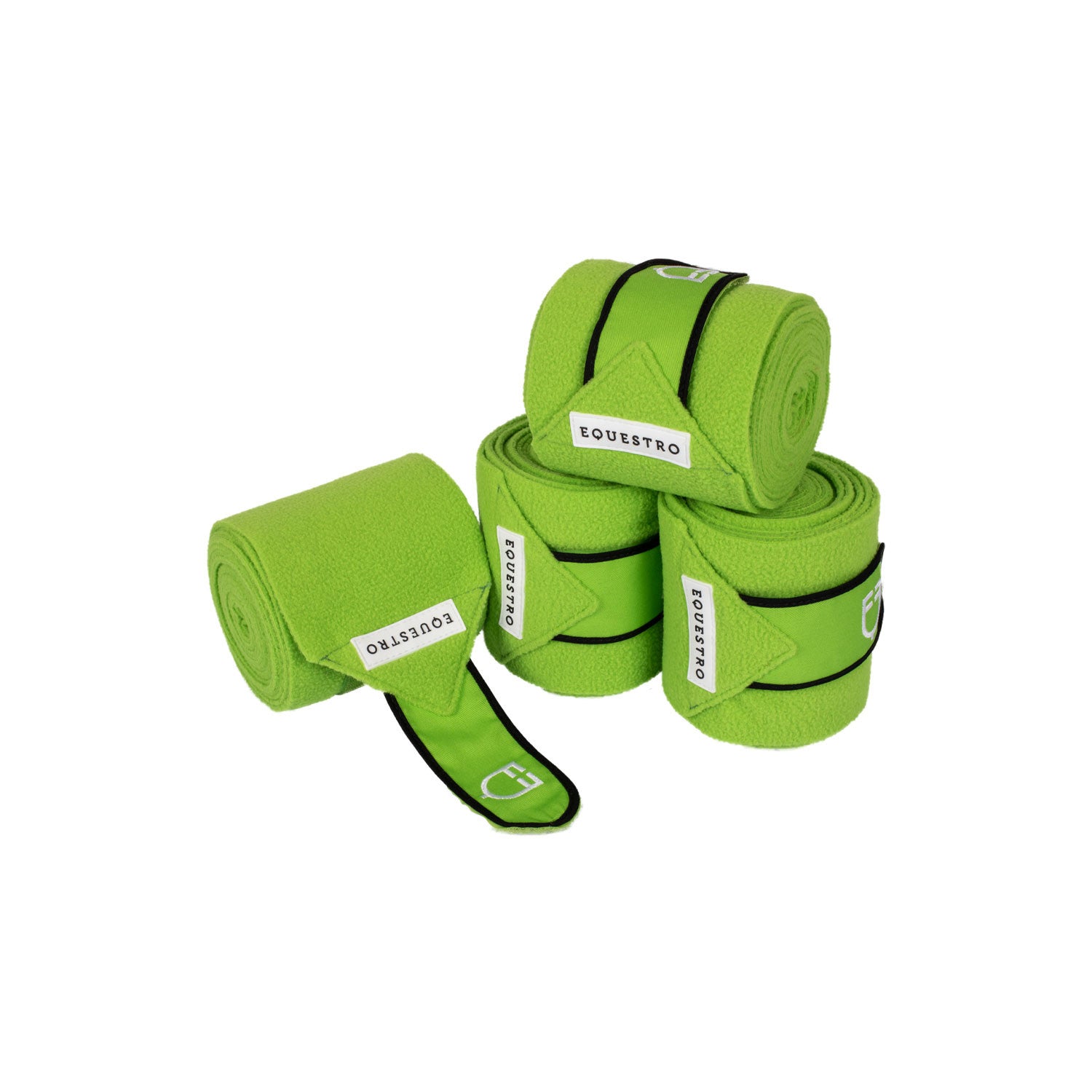 Breathable fleece pony bandages.