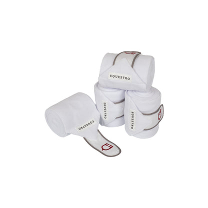 Breathable fleece pony bandages.