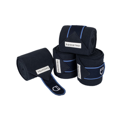 Fleece bandages with hook-and-loop fastening.