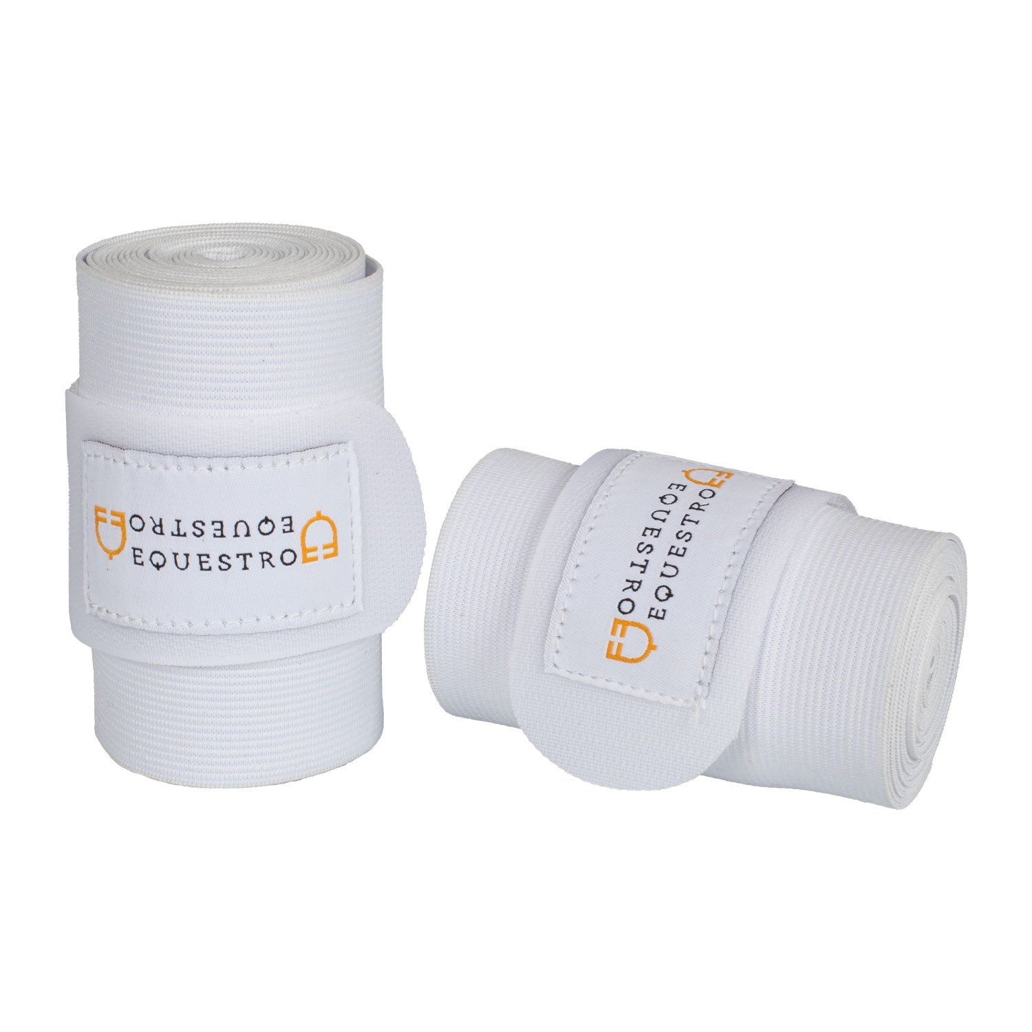 Elastic bandages with hook-and-loop fastening.