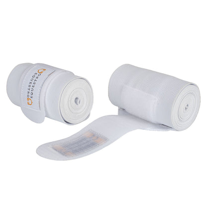Elastic bandages with hook-and-loop fastening