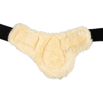 Equestro Spider Man fetlock Boots With Synthetic Sheepskin Colour Natural
