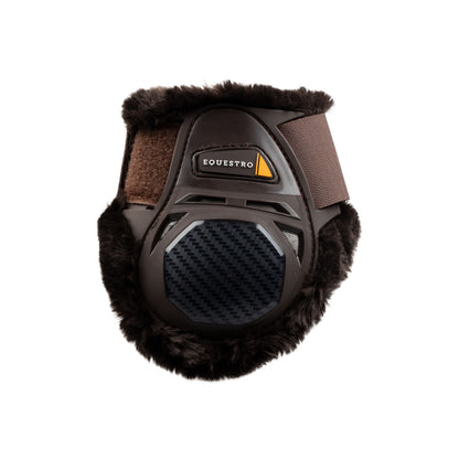 Spider Man fetlock boots with synthetic sheepskin.