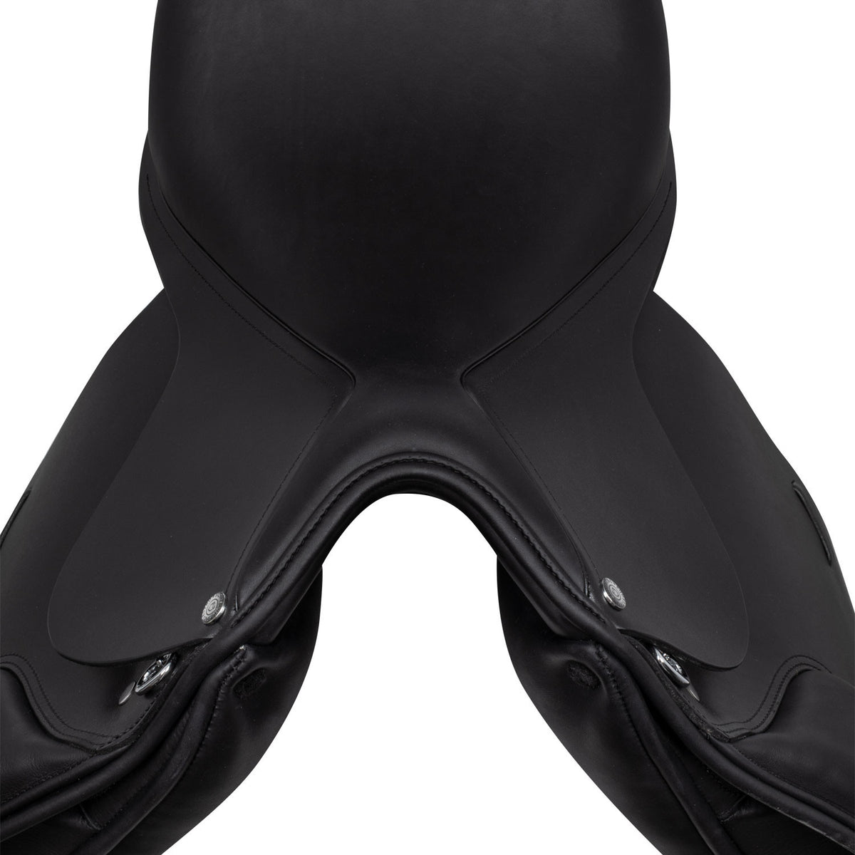 Dressage saddle with long blocks