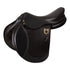 Earth jumping saddle in double leather with embossed logo.