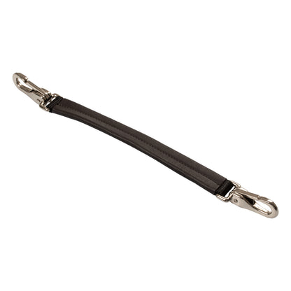 Leather strap for saddle.