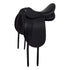 Dressage saddle with removable blocks.