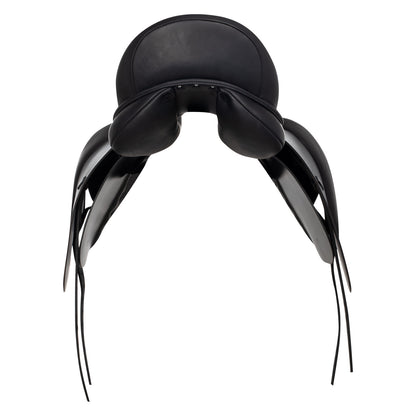 Dressage saddle with removable blocks
