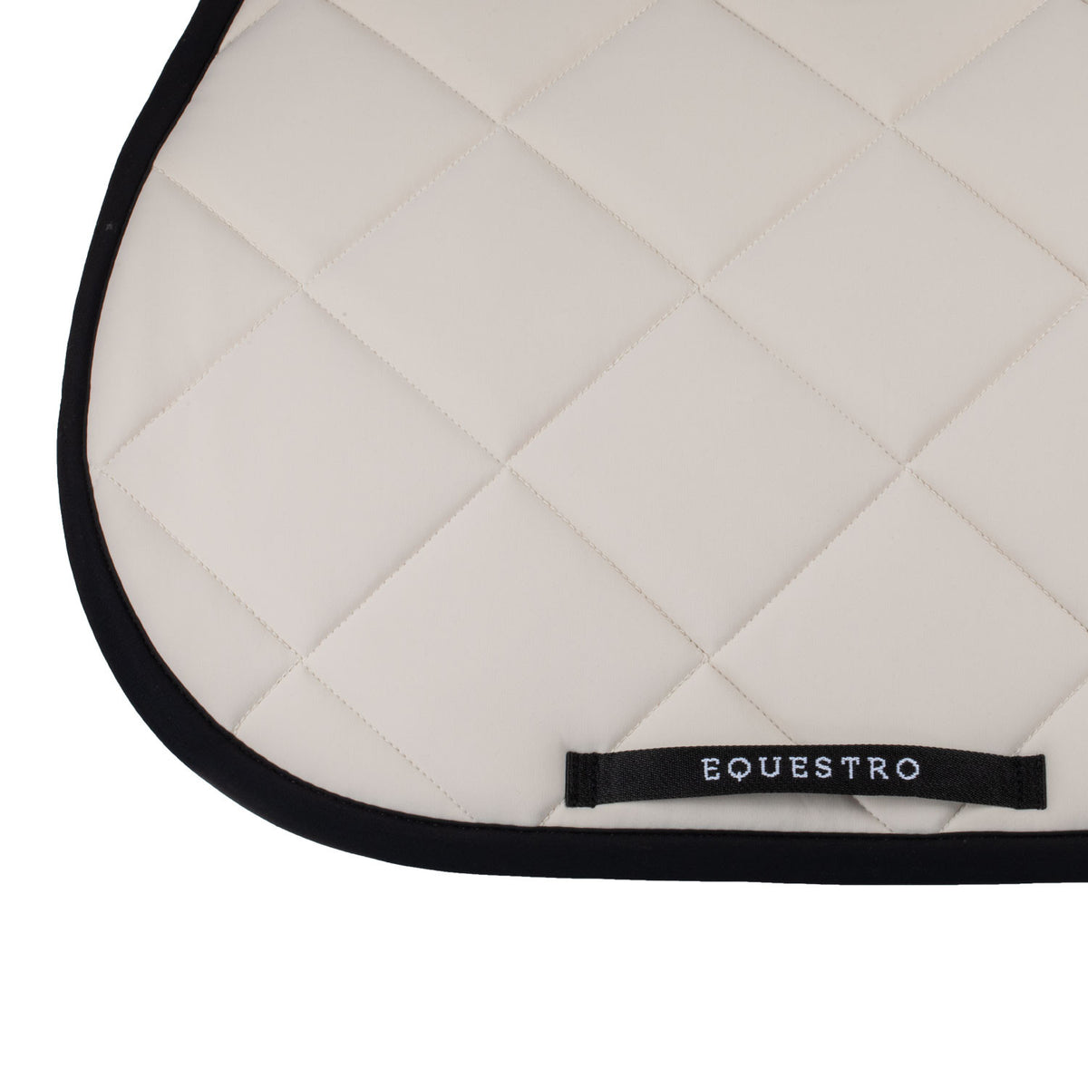 Equestro Jumping Saddle Pad With Embroidered Logo Black Line Edition