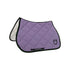 Jumping saddle pad with embroidered logo black line edition.