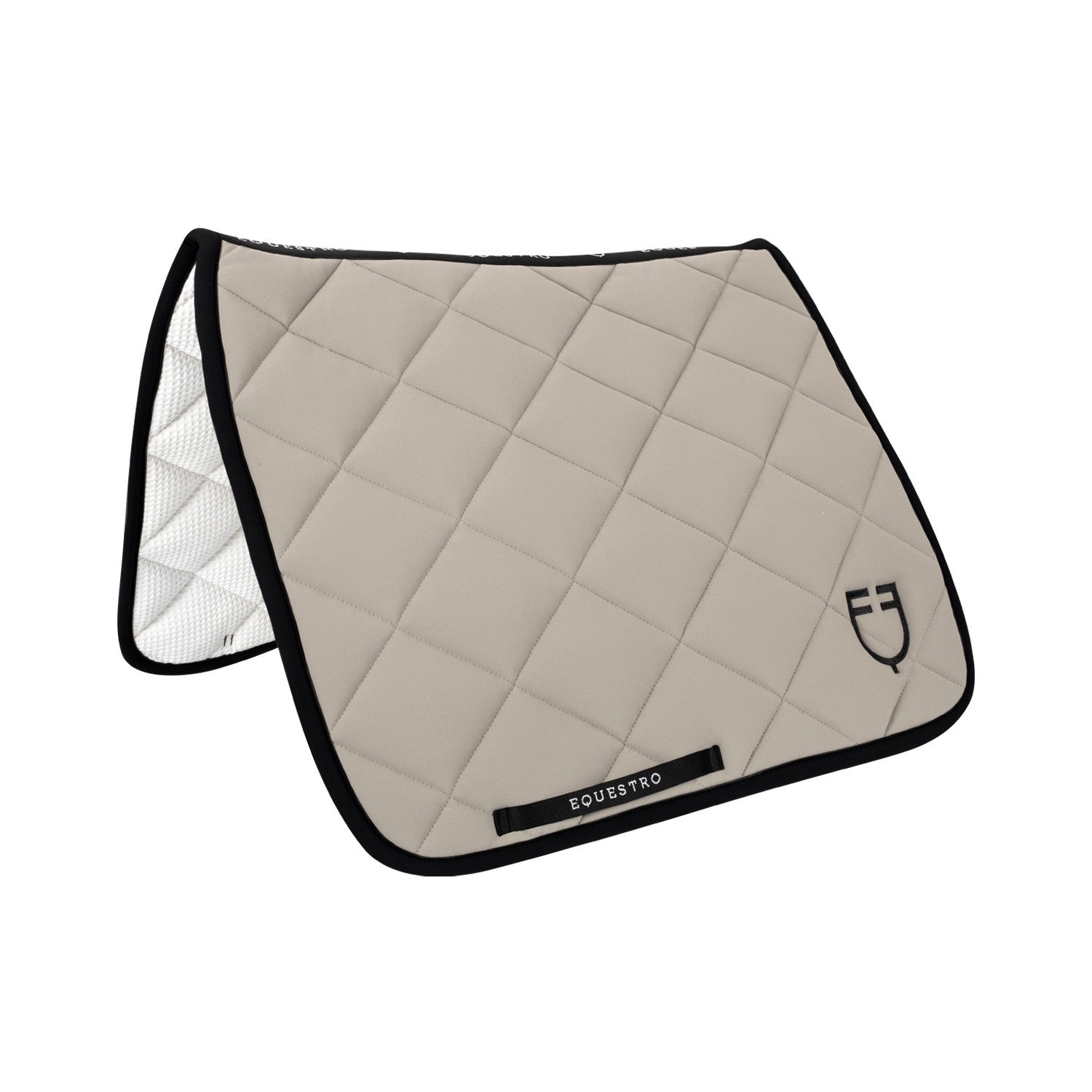 Dressage saddle pad in technical fabric.
