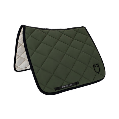 Dressage saddle pad in technical fabric.
