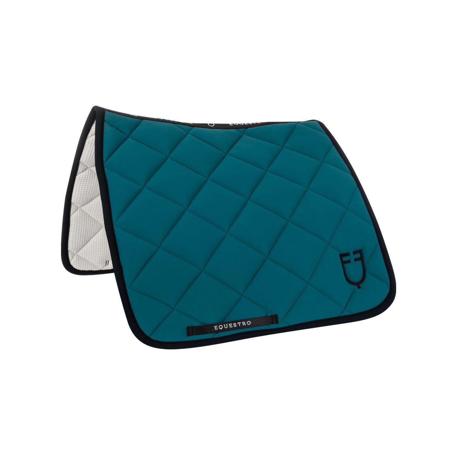 Dressage saddle pad in technical fabric.