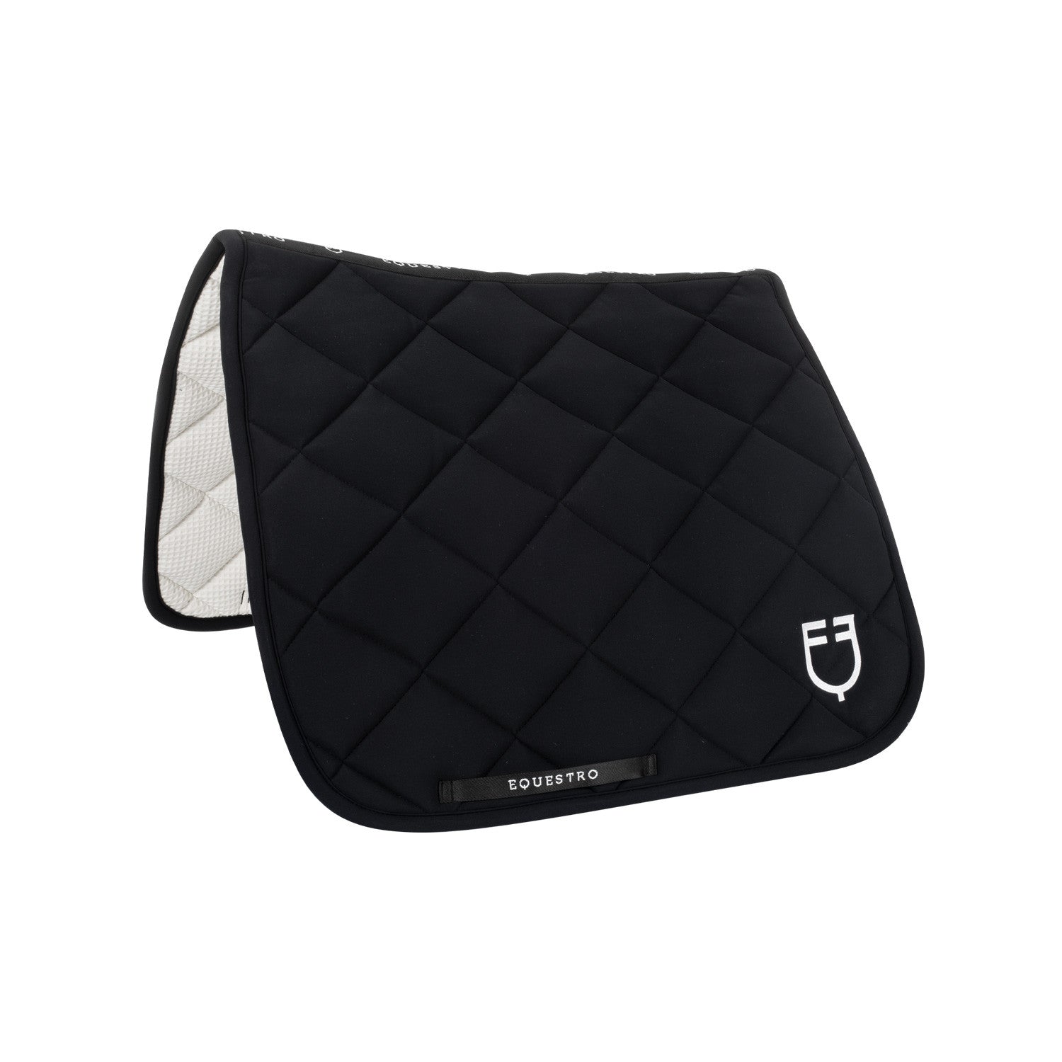 Dressage saddle pad in technical fabric.