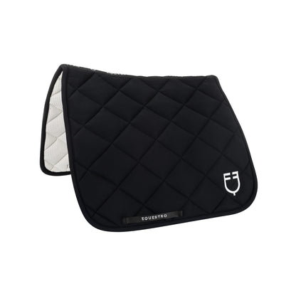 Dressage saddle pad in technical fabric.