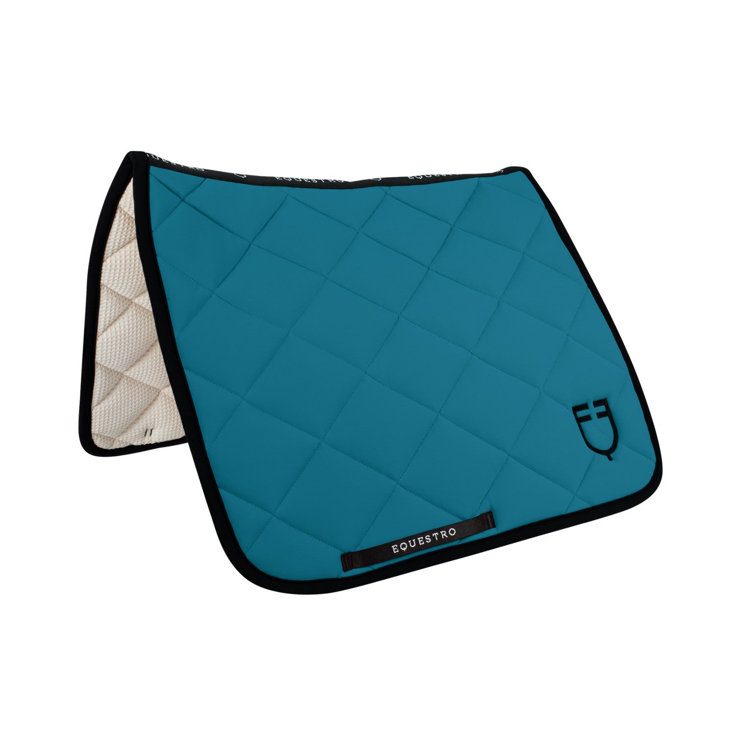 Dressage saddle pad in technical fabric.