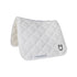 Dressage saddle pad with diamond quilting.