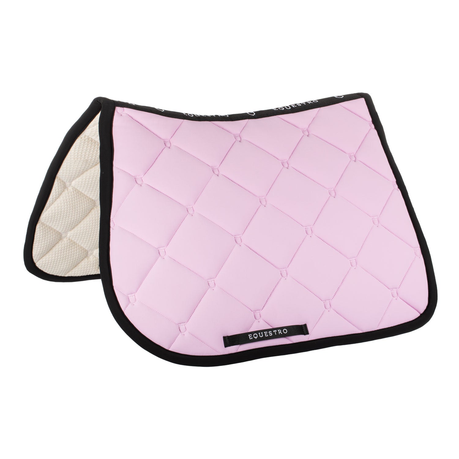 Jumping saddle pad in technical fabric.